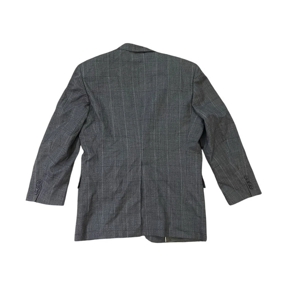 Traje De Colección Años 80 90 Austin Reed Rayas Mezcla Lana Dos Piezas Gris 42R Foto 4 de 4