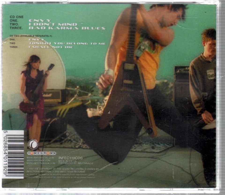 Ash (Irish Group) Envy CD Europe Infectious 2002 part 1 b/w i don't mind and bad - Bild 2 von 2