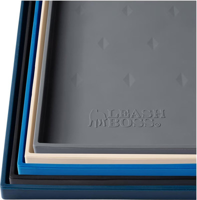 Raised-Edge Silicone Dog Food Mat - Waterproof Pet Mat for Dog Food & Water Bowl