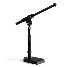 Adjustable Microphone Stand with 15.75" Boom Arm for Drums and Tables