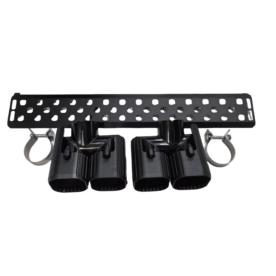 Tubo silenciador escape trasero + placa para Land Rover Defender 90 110 130 20-2025 2021 Foto 3 de 4