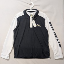 Official Michelin Mens Embroidered Logo Long Sleeve Polo Shirt UK Size L BNWT