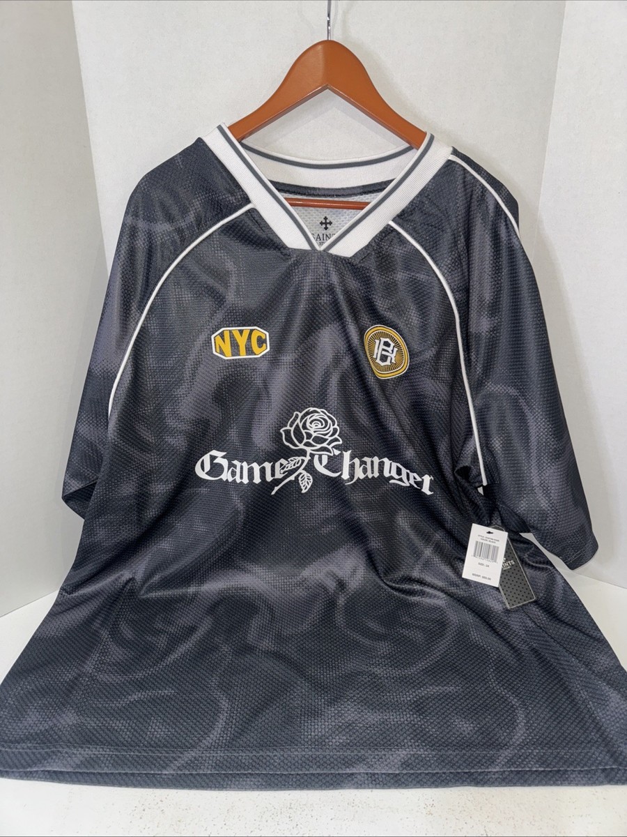 Saints Studio NYC Game Changer #7 Charcoal Gray Men Jersey Size 2X