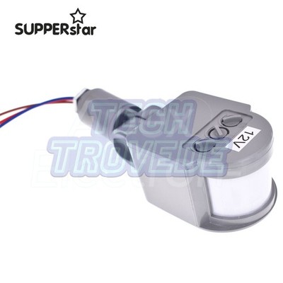 DC 12V 12M Sicherheit Infrared PIR Motion Sensor Detector Wall LED Light 140°ASS