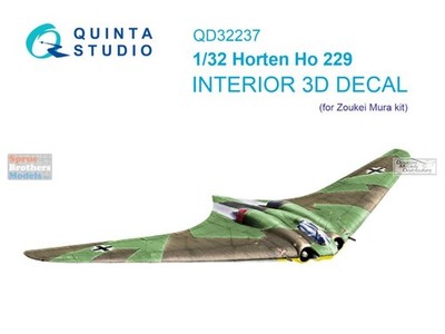 QTSQD32237 1:32 Quinta Studio 3D Decal - Horten Ho229 (ZKM kit)