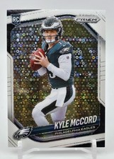 2025 Panini Prizm - Kyle McCord #377 Rookie White Disco Philadelphia Eagles