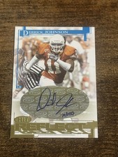 2005 SAGE Hit Reflect Derrick Johnson Gold Autographs Texas Auto RC /100 King SP
