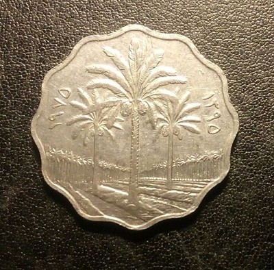 1975-1981 Iraq 10 Fils Coin