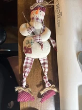 Snowman Plush  10" Head to feet Ornament