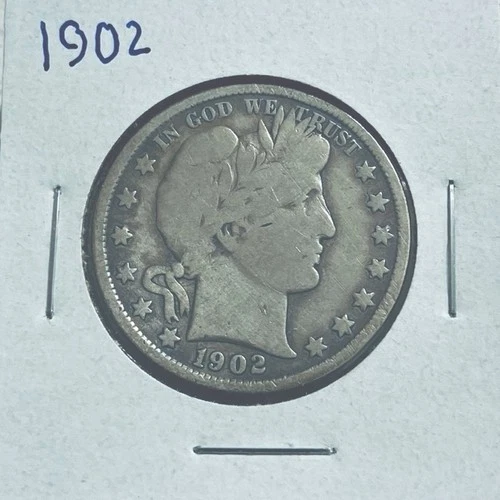 1902 p barber half dollar Reasonable Priced To Sell VF