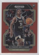 2022-23 Panini Prizm Draft Picks Red Prizm 108/299 Alondes Williams #97 y8h