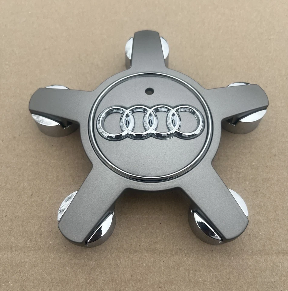 Audi A4 A5 S4 S5 Q5 2015 09-16 llanta central tapacubos emblema original gris OEM Foto 4 de 4