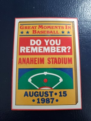 Mark McGwire Oakland Athletics 1989 Score Box Bottom with Red Border