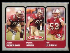 2003 Topps Total #357 Derek Smith / Jeff Ulbrich / Julian Peterson Silver