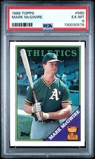 1988 TOPPS #580 MARK MCGWIRE PSA 6