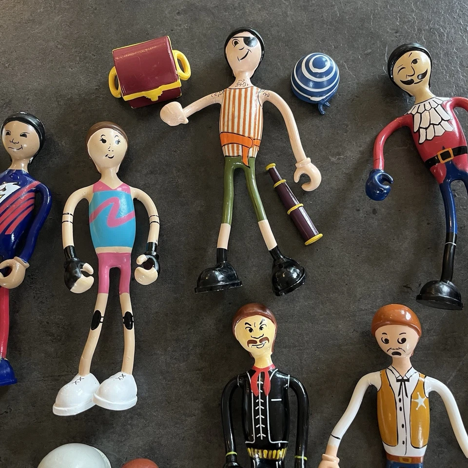 21 Vintage Bendos Flexible Bendable Doll Poseable Action Figure Kid Galaxy Toys - Image 4 of 4