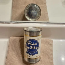 1950s PABST BLUE RIBBON, flat top beer can, Milwaukee, Wisconsin B/O *3-city*