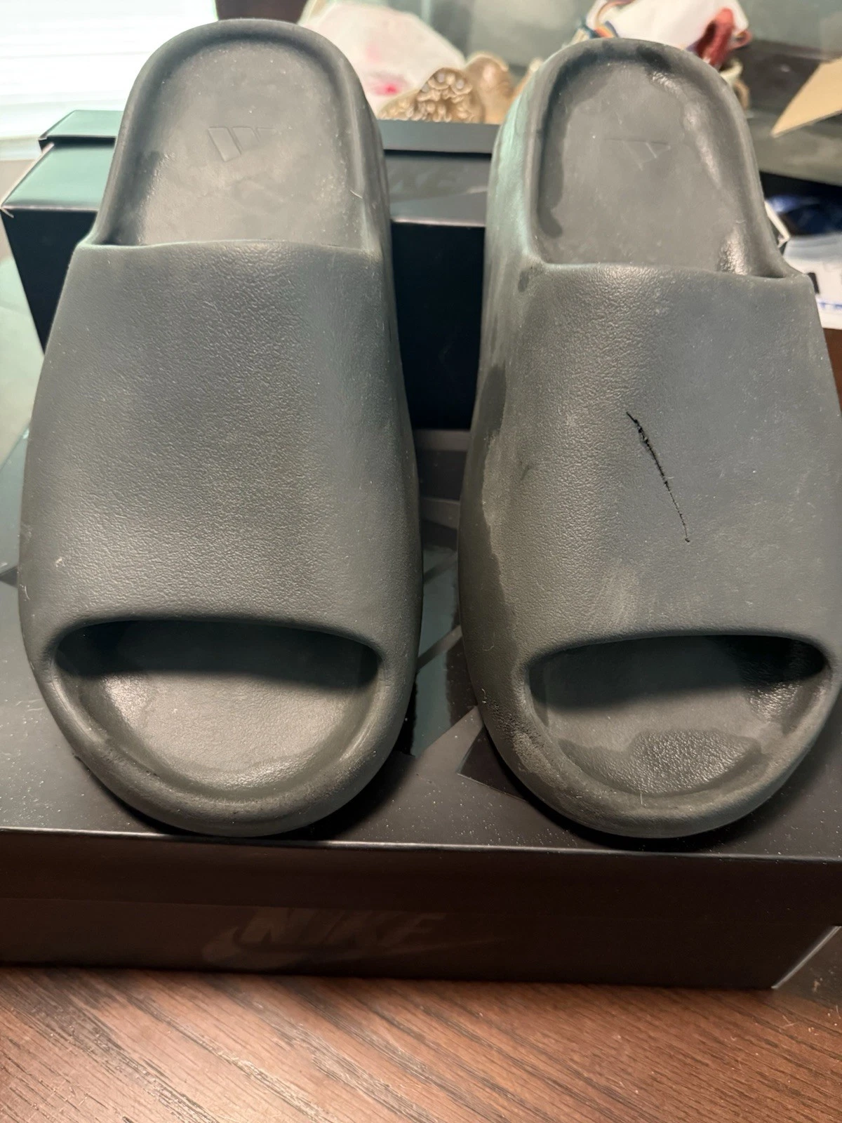 Adidas Yeezy Slide 'Slate Grey' Uomo Taglia 10.5 Usate ID2350