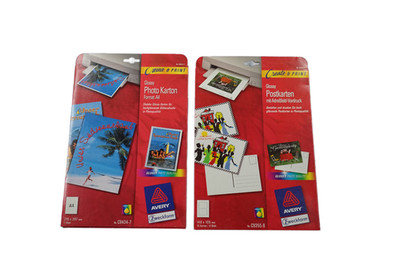 Avery Glossy Foto Karton & Postkarten (A4/10x15) NEU! Selber drucken.