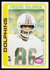Freddie Solomon, 1978 Topps, #399, Miami Dolphins,