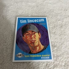 2008 Topps Heritage - Dick Perez Tim Lincecum #HDP5 San Francisco Giants