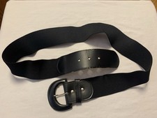 Womens Black Stretch Buckle Belt-Square Dance-XL-See Photo For Measurements