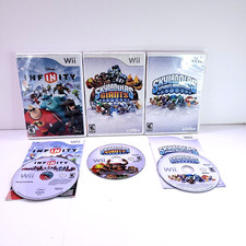 Nintendo Wii Game Lot - Skylanders Spyro's Adventure, Giants and Disney Infinity