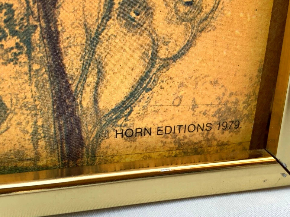 POSTER LITOGRÁFICO RENE CARCAN 1979 HORN EDITIONS N.Y. GOETHESTRASSE FRANKFURT - Imagem 4 de 4