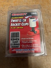 ERNST TWIST LOCK SOCKET CLIPS DURA PRO 1/2" DRIVE 15 PK 8442