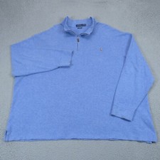 Polo Ralph Lauren Sweater Mens 4XB Estate Rib Pullover 1/4 Zip Knit Estate Rib