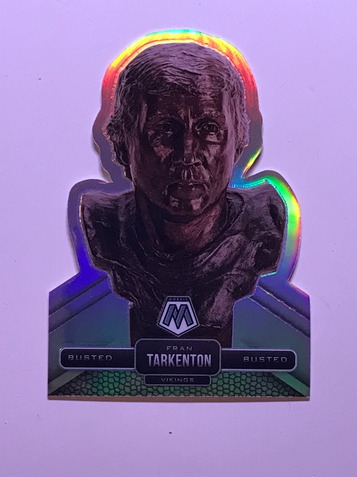 FRAN TARKENTON B-18 - 2022 Mosaic- BUSTED INSERT Prizm SSP Case Hit