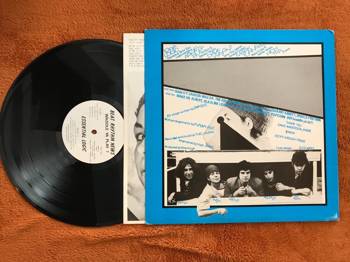 ESSENTIAL LOGIC beat rhythm news lp '79 waddle ya play? x