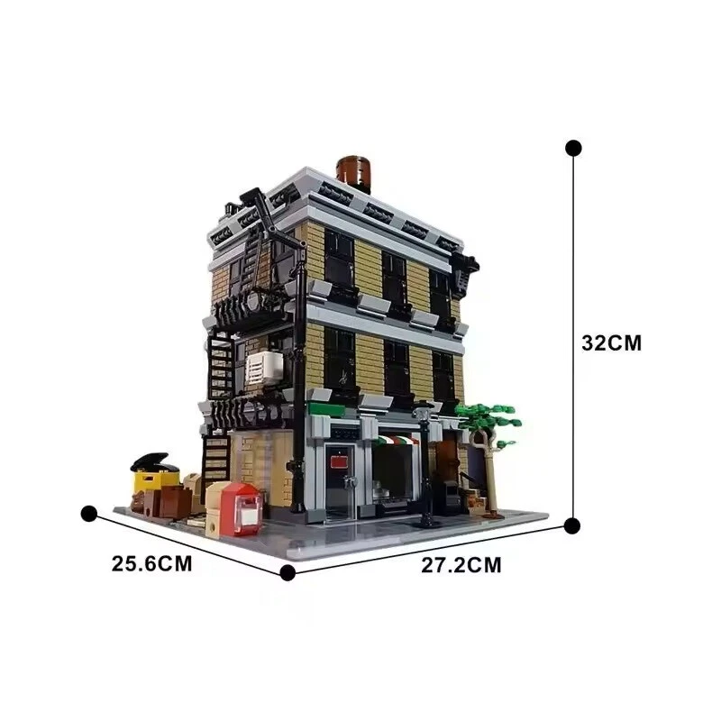 MOC-162822 Super Heroes' Apartment Modular Building with Interior 2712 Pieces - Image 2 of 4