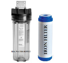 Iron/Sulfur Removal Single Whole House Water Filter System for Drinking Water  