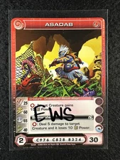 Chaotic TCG 3 Max EWS Asadab 16/222 BTD 1st Ed Common NM/LP