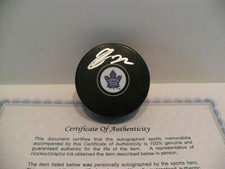 Nikita Zaitsev Autographed Signed Toronto Maple Leafs Puck COA CLEARANCE PRICED!