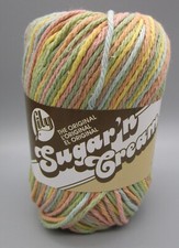 LILY Buttercream Ombre SUGAR 'N CREAM Super Size 4-Ply Worsted Yarn 3 oz