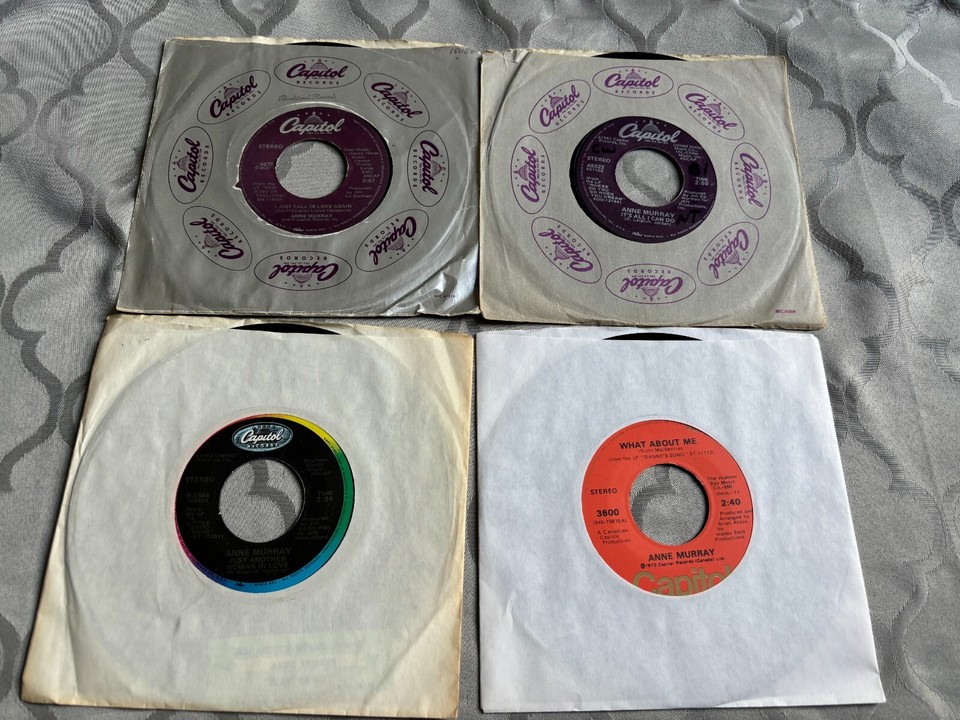 Anne Murray Lot 12 7" vinyl record singles Danny's Song All I Can Do