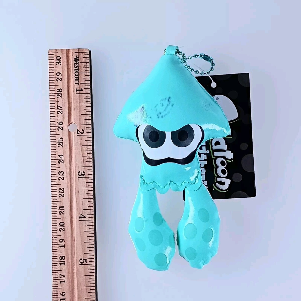 Squid Splatoon Cushion Plush Keychain Turquoise Nintendo