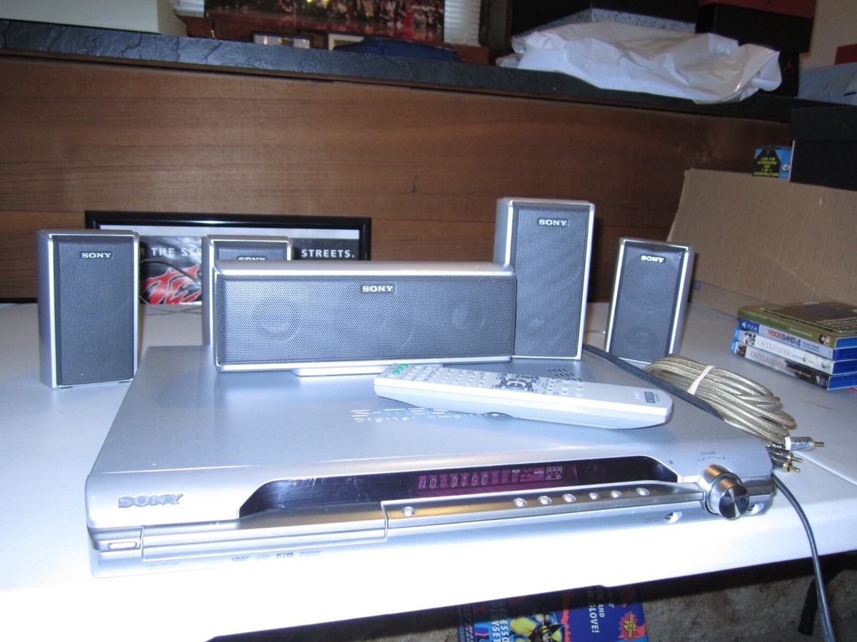 Sony Silver DAV-DZ120 DVD Home Theater System S-Master 5 Sony Silver DAV-DZ120 DVD Home Theater System S-Master 5