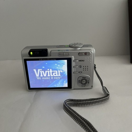 Vivitar Vivicam 8300s 8.1MP Compact Digital Camera Silver Tested W/Battery &card - Picture 6 of 8