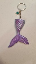 Handmade Resin Mermaid Tail KeyChain