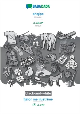 Babadada GmbH - BABADADA schwarz-weiß shqipe - Mirpuri auf arabisch - J555z