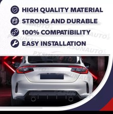 Type R Style Rear Bumper Cover Complete For 2022 2023 2024 Honda Civic Sedan