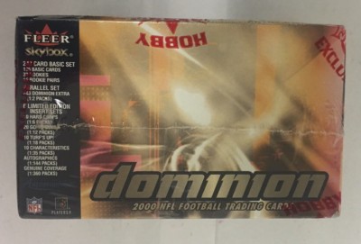 2000 Fleer Skybox Dominion Football Factory Sealed Hobby Box Tom