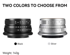 7artisans 25mm 1.8 Manual Focus LENS f/Canon EF-M EOS-M Camera