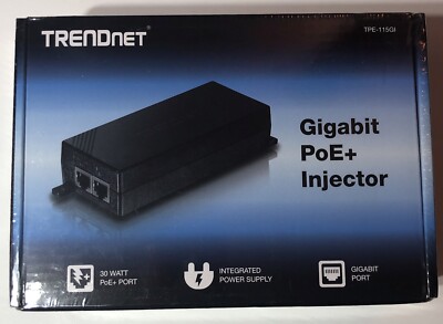 Trendnet TPE-115GI Gigabit POE Injector *SEALED BOX*