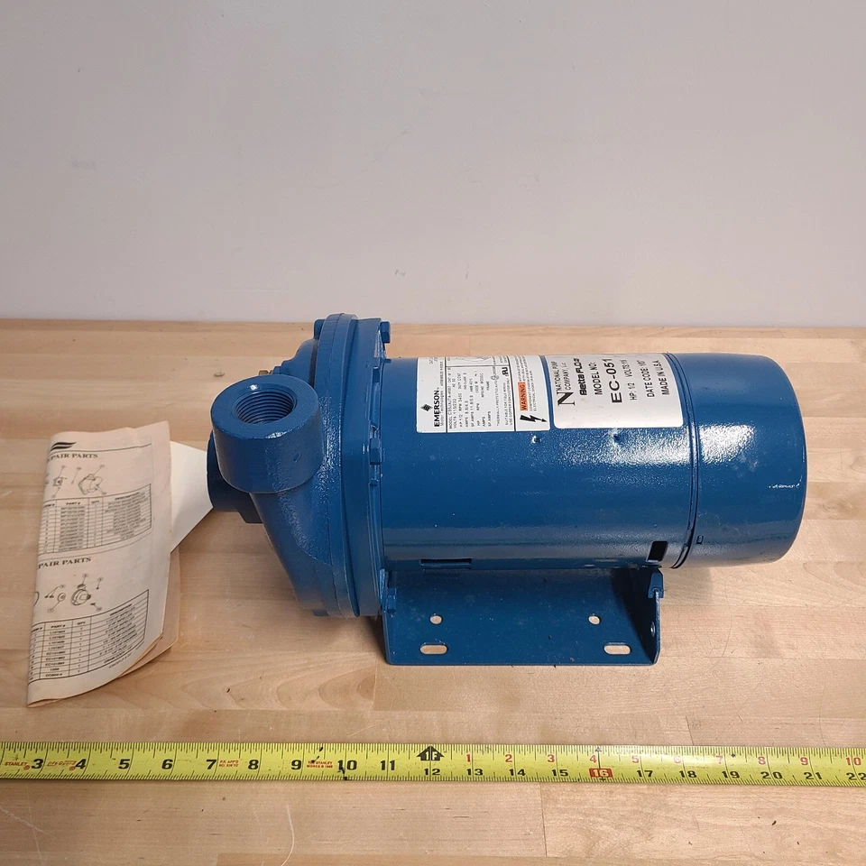 Unitra EC-051 EC Cast Iron Centrifugal Pumps, 1/2 Hp. 115/230 V, 1 Ph 3850 RPM - Image 2 of 4