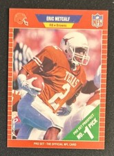 1989 NFL Pro Set Eric Metcalf Football Rookie Card (RC) #489 Browns RB VG O/C
