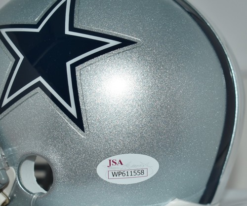 TONY DORSETT AUTOGRAPHED MINI HELMET DALLAS COWBOYS HALL OF FAME 1994 JSA - Picture 5 of 6